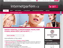 Tablet Screenshot of internetparfem.cz